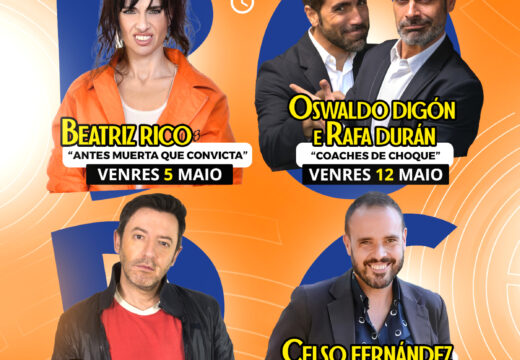 O 9º Festival de Humor traerá á Laracha a Beatriz Rico, David Navarro, Oswaldo Digón, Rafa Durán e Celso Fernández Sanmartin
